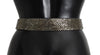 Crystal Buckle Sequined Waist Belt