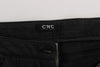 Black Cotton Capri Cropped Denim Jeans