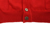 Red Wool Cardigan Sweater