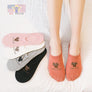 Woman No Show Invisible Miu Miu Character Cat Kitten Cotton Low Cut Ankle Socks