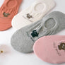 Woman No Show Invisible Miu Miu Character Cat Kitten Cotton Low Cut Ankle Socks
