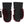 Black Leather Bordeaux Shearling Gloves