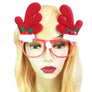 Eyeglass Rudolph Santa Snowman Reindeer Christmas Eye GLASSES Clip Pin costume