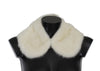 White Mink Fur Shoulder Collar Scarf