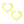 Neon Yellow Heart Bamboo Hoops