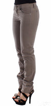 Taupe Beige Slim Jeans Denim Pants Skinny