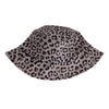 Gray Leopard Print Bucket Hat