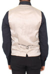 Black Cotton Dress Vest Blazer Jacket