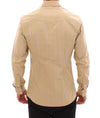 Beige Checkered SICILIA Fit Logo Casual Shirt