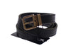 Blue Leather Logo Belt