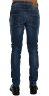 Blue Wash Torn Dundee Slim Fit Jeans
