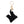 M Black Keychain Bag Charm