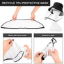 Detachable UV Sun Shield Protective Anti Dust, Spitting & Saliva, Bucket Hat Cap