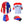 Halloween Costume Suicide Squad Harley Quinn T-shirt Jacket Coat Short Glove Set