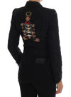 Black Brocade Blazer Jacket