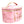 Marbled Pink Round Cosmetic Pouch