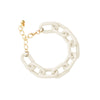 White Rubber Coated Chain Bracelet