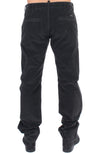 Black Corduroy Cotton Straight Fit Pants