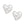 Silver Pearl Heart Studs