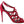 Shoes Stilettos Red Suede Strap Sandals