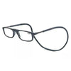 Unisex 3.00 Black Frame Reading Presbyopia Magnifying Eye Glasses Neck Hangs