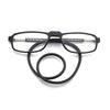 Unisex 2.25 Black Frame Reading Presbyopia Magnifying Eye Glasses Neck Hangs