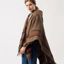 Oversize Blanket Tassel Long Large Wrap Wool Scarf w/ Hat Checker National Shawl
