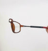 Unisex 2.00 Brown & Red Reading Presbyopia Magnifying Eye Glasses Neck Hangs