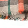 Multi Color Plaid Oversized Checker Blanket Tassel Long Scarf Shawl Wrap Fringe