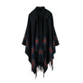Oversize Blanket Tassel Long Large Wrap Wool Scarf w/ Hat Checker National Shawl