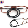 Man Women Presbyopia Magnifying Reading Eye Glasses Neck Hangs Flexible Necklace