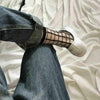 Women Sheer Transparent Silk Elastic Mesh Ankle Checker Black Socks Stock US