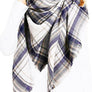 Multi Color Plaid Oversized Checker Blanket Tassel Long Scarf Shawl Wrap Fringe