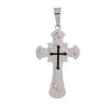 Silver Silver Stainless Steel Cross Pendant