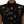 Black Embellished Floral Military Jacket Vest