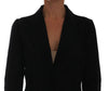 Black Nylon Net Blazer Jacket