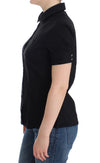 Black cotton shirt top