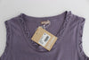 Purple cotton jersey dress