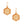 J Hexagon Initial Earrings