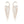 Gold C Cubic Zirconia Fringe Earrings