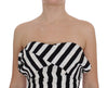 Black White Silk Stretch Dress