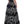 Black Silk Floral Lace Ricamo Ball Maxi Dress