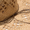 Woman Summer Outdoor Beach Cool Raffia Straw Hat Hollow Out Large Visor Brim U.S