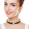 Black Greek Medallion Choker