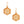 L Hexagon Initial Earrings