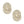 Gold Crystal Hooked Ring Studs