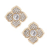 Gold Luxury French Designer Flower Studs