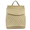 Gold Quilted Convertible Backpack