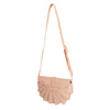 Light Brown Pleated Semicircle Crossbody