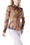 Women's Blouse In Brown